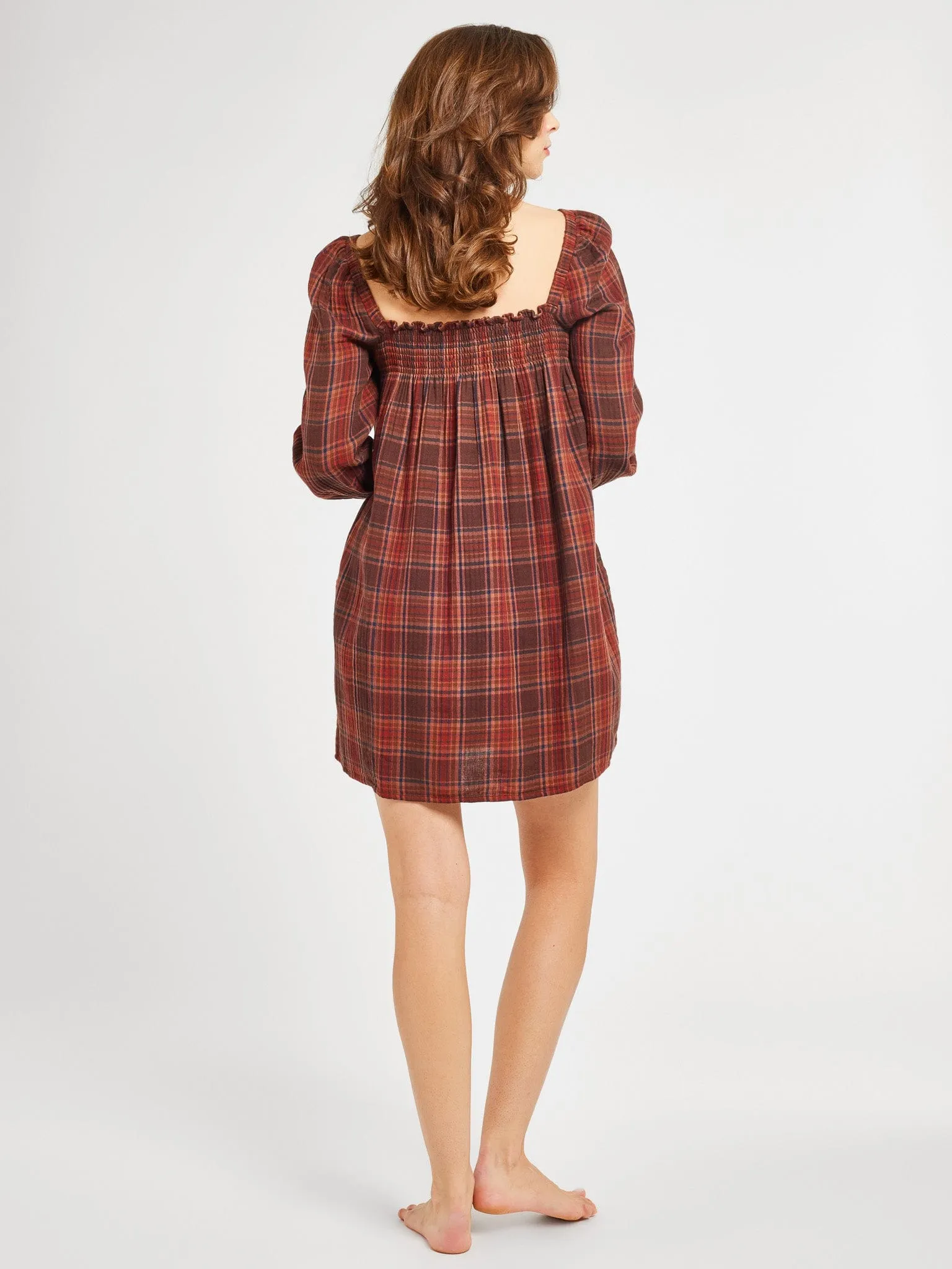 Relaxed Wear Gabriette Dress in Fireside Plaid