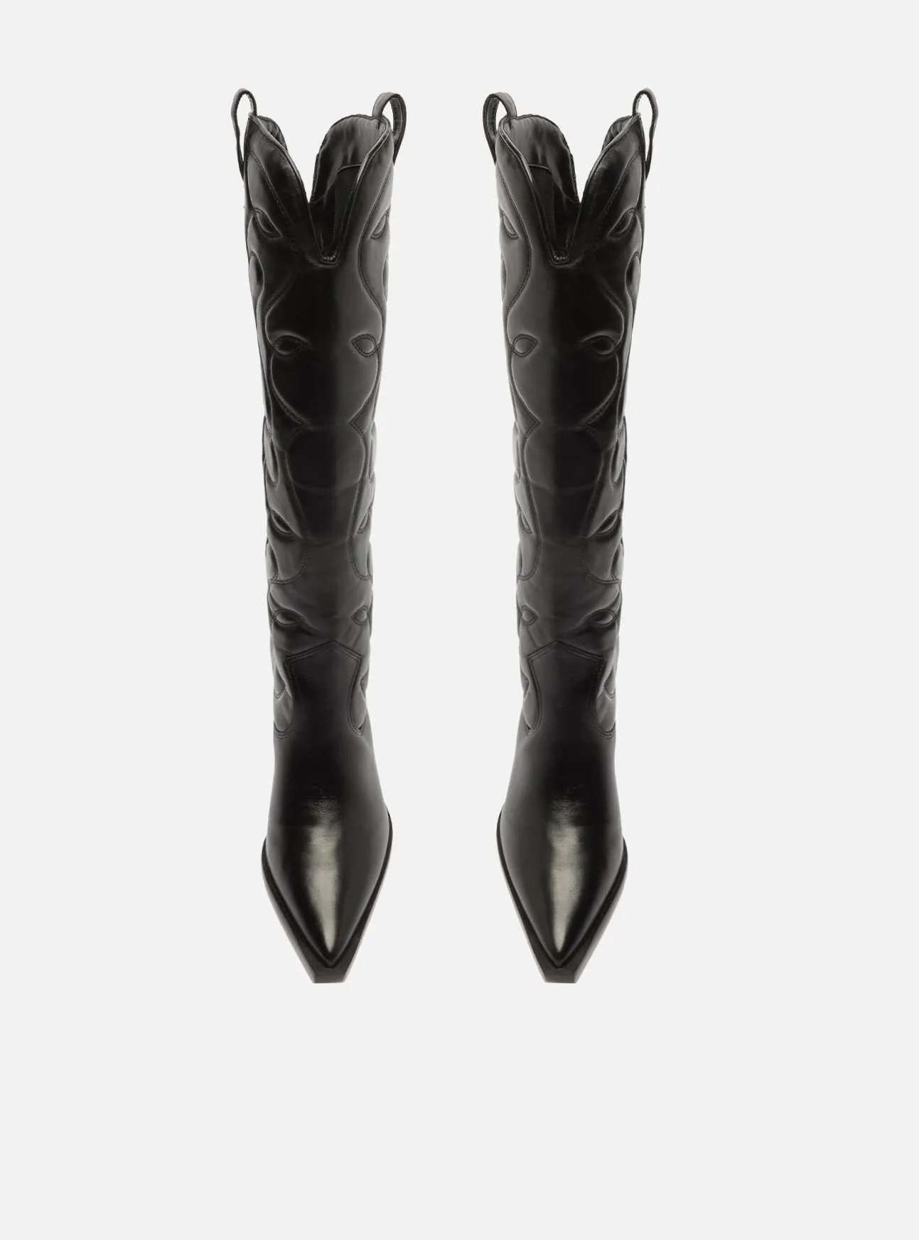Abigail Leather Block Boot Cabin Cozy