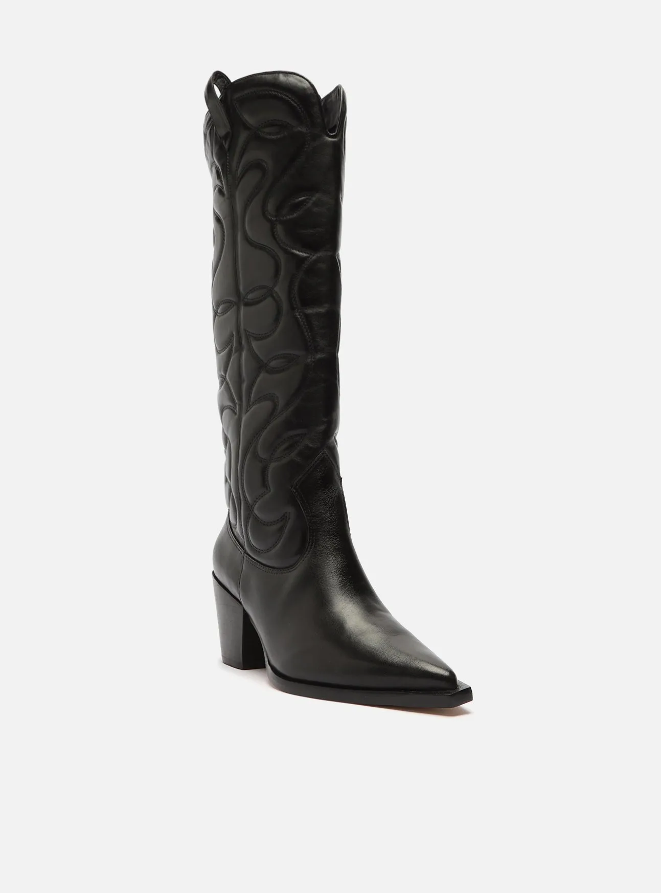 Abigail Leather Block Boot Craft Collector