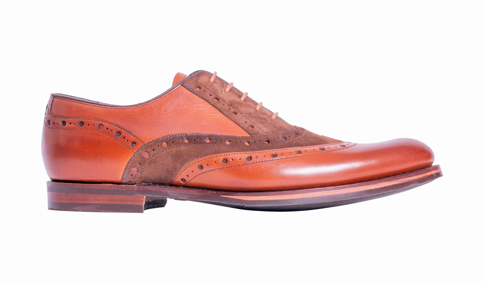 Abingdon - Chestnut Calf/Polo Suede Classic Edge Team Meeting Luxe Detail Career Oriented