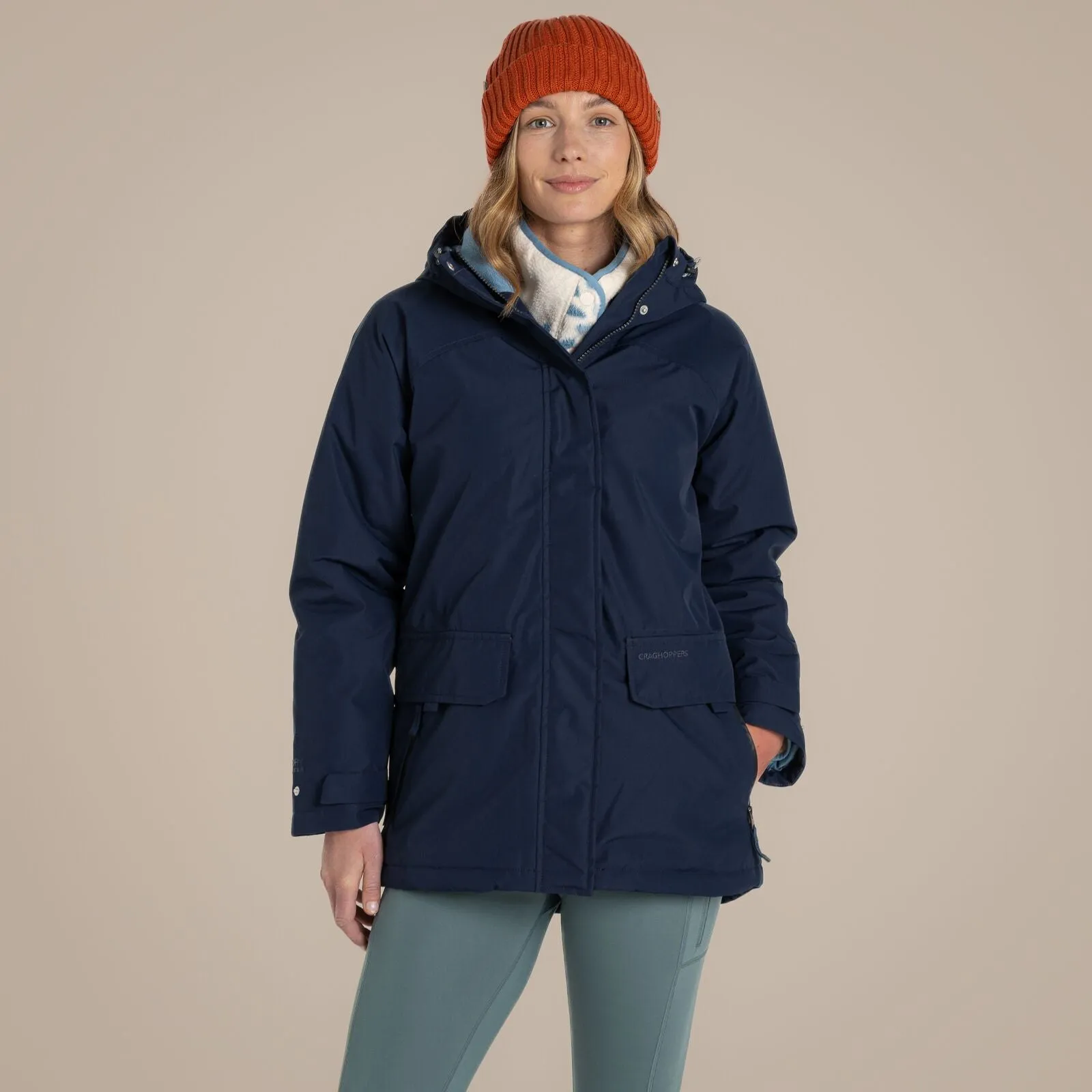 DoubleLayered Collar Craghoppers Womens Bayberry National Trust Padded Jacket