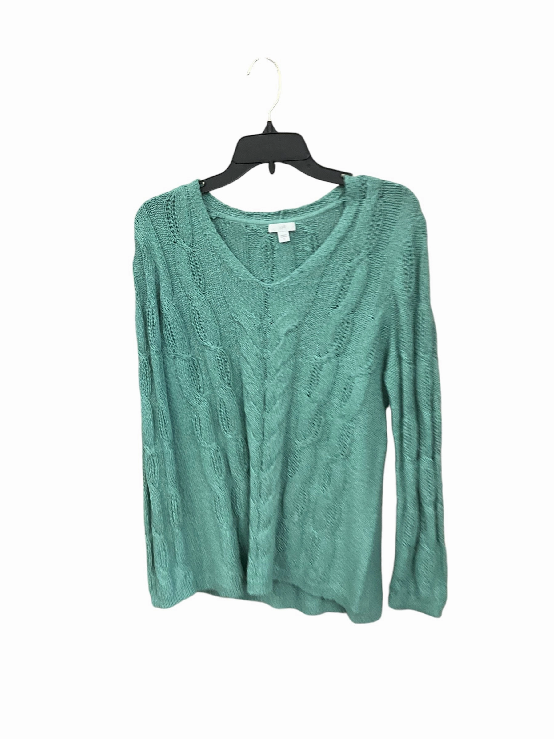 Sweater By J. Jill In Green, Size: M Oversized Silhouette