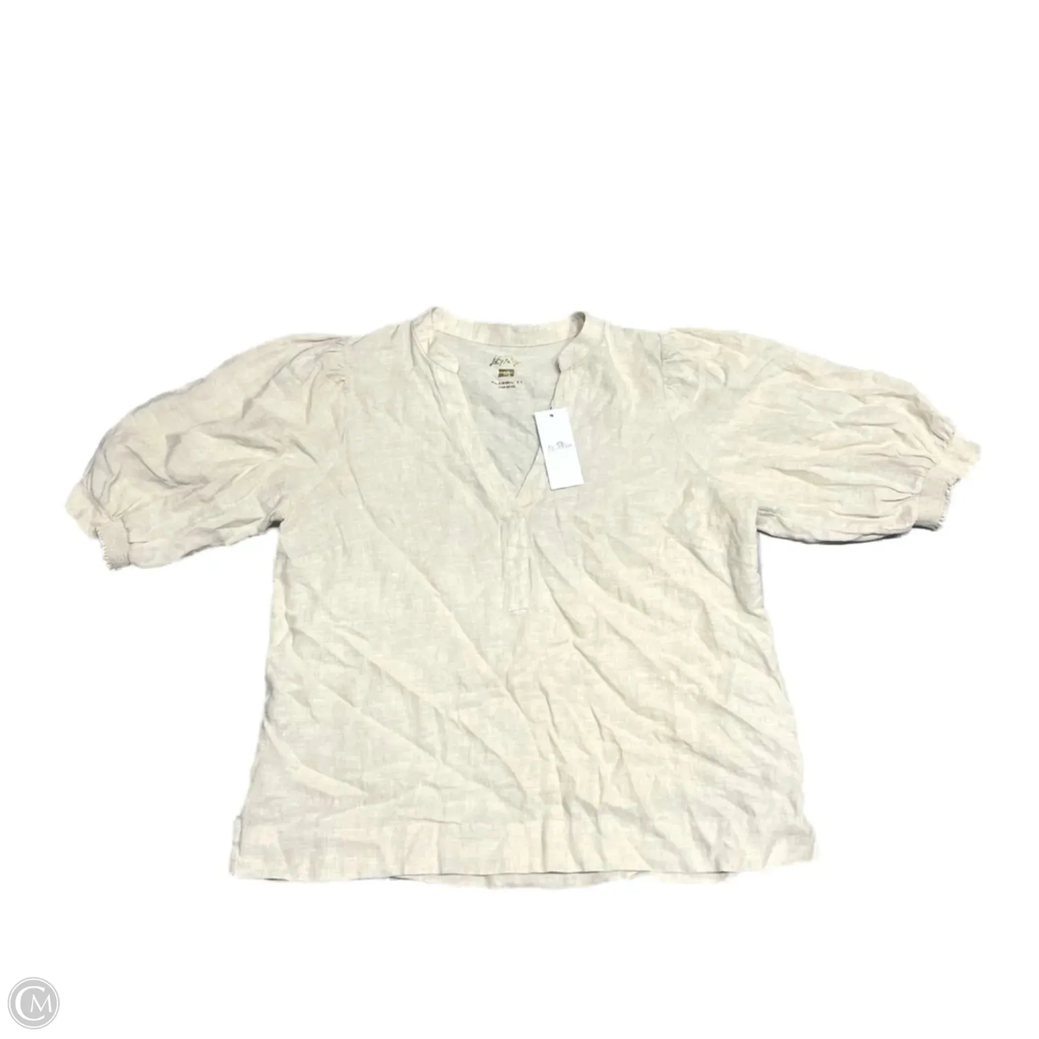 Top Short Sleeve Designer By Lilly Pulitzer In Tan, Size: Xl Comfort Stretch Fit Stylish Comfort