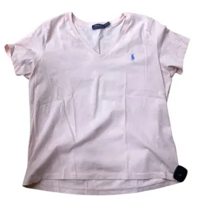 Top Short Sleeve Designer By Ralph Lauren In Pink, Size: Xl Perfect Layer Wear Quality Comfort