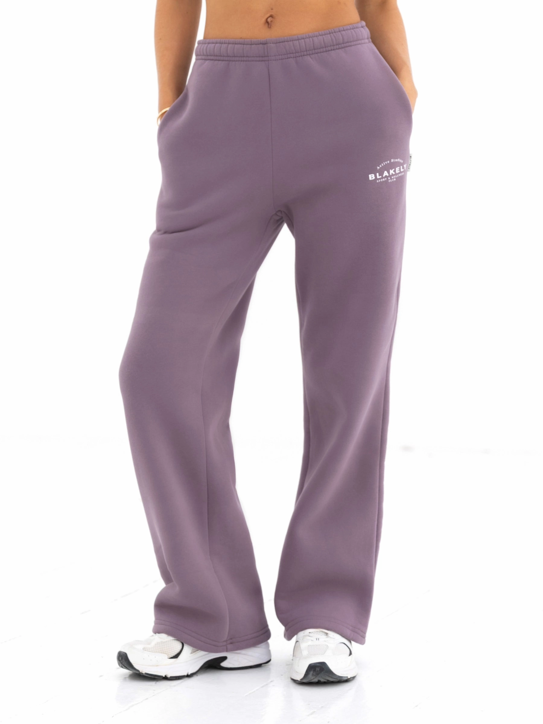 Static free Active Studios Wide Leg Sweatpants - Grape