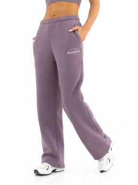 Active Studios Wide Leg Sweatpants - Grape DoubleLayeredFabric Tangle Free Cuffs