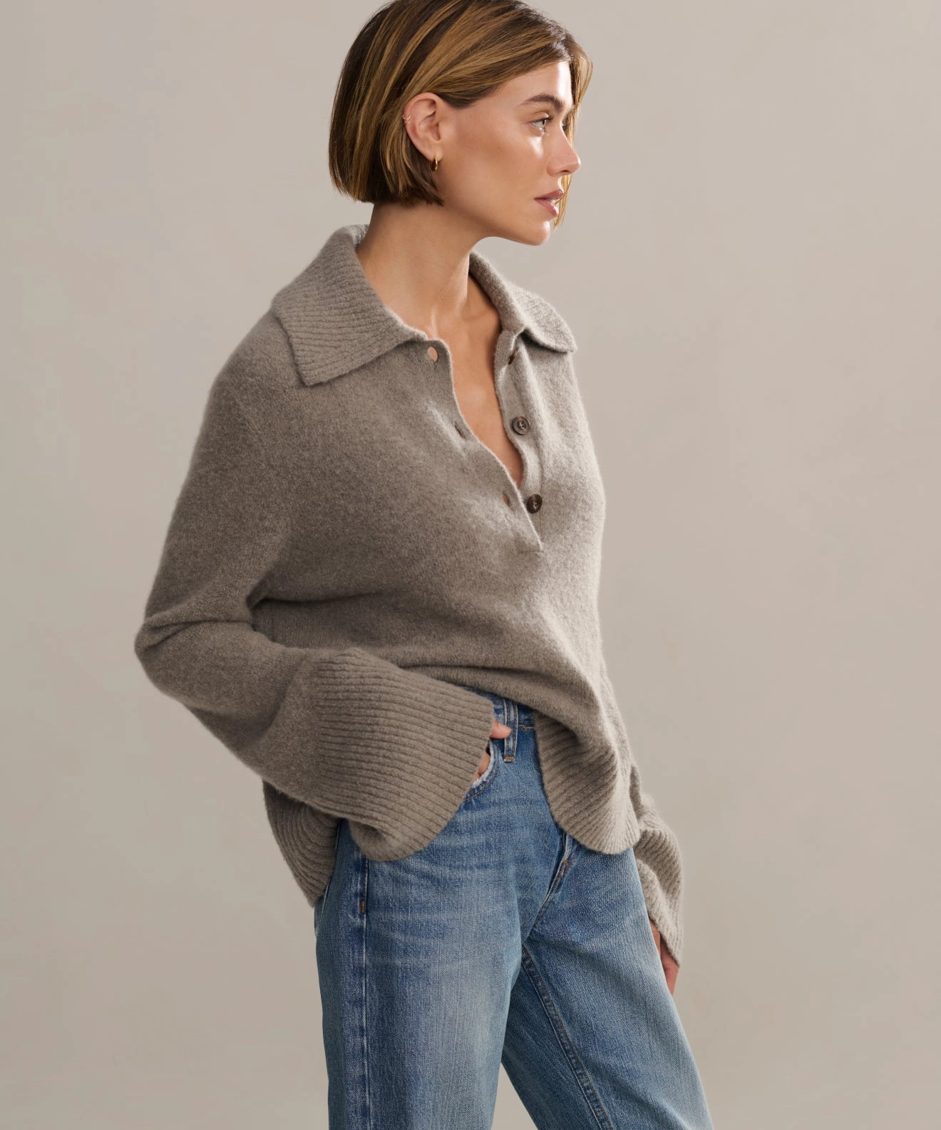 Ultimate Knitwear Winter Knit Layer Cashmere Stevie Polo
