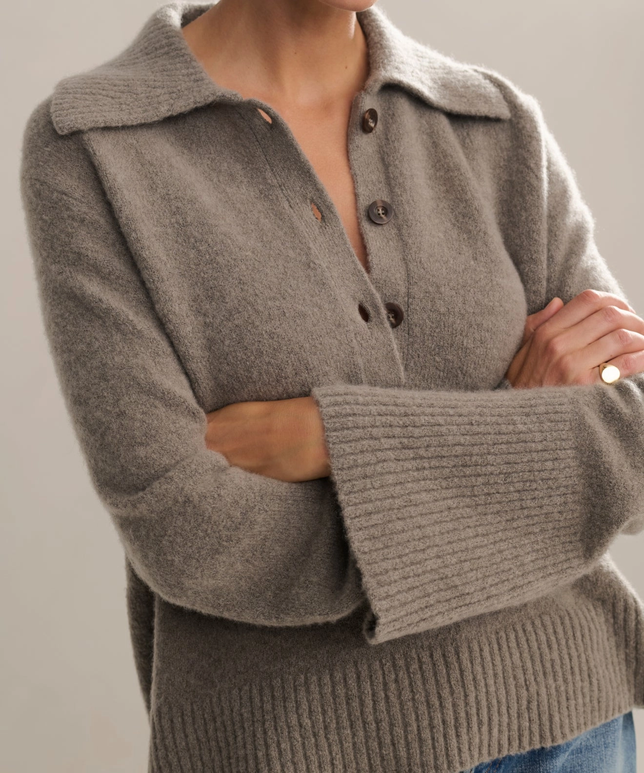 Cashmere Stevie Polo Zero Waste Manufacturing