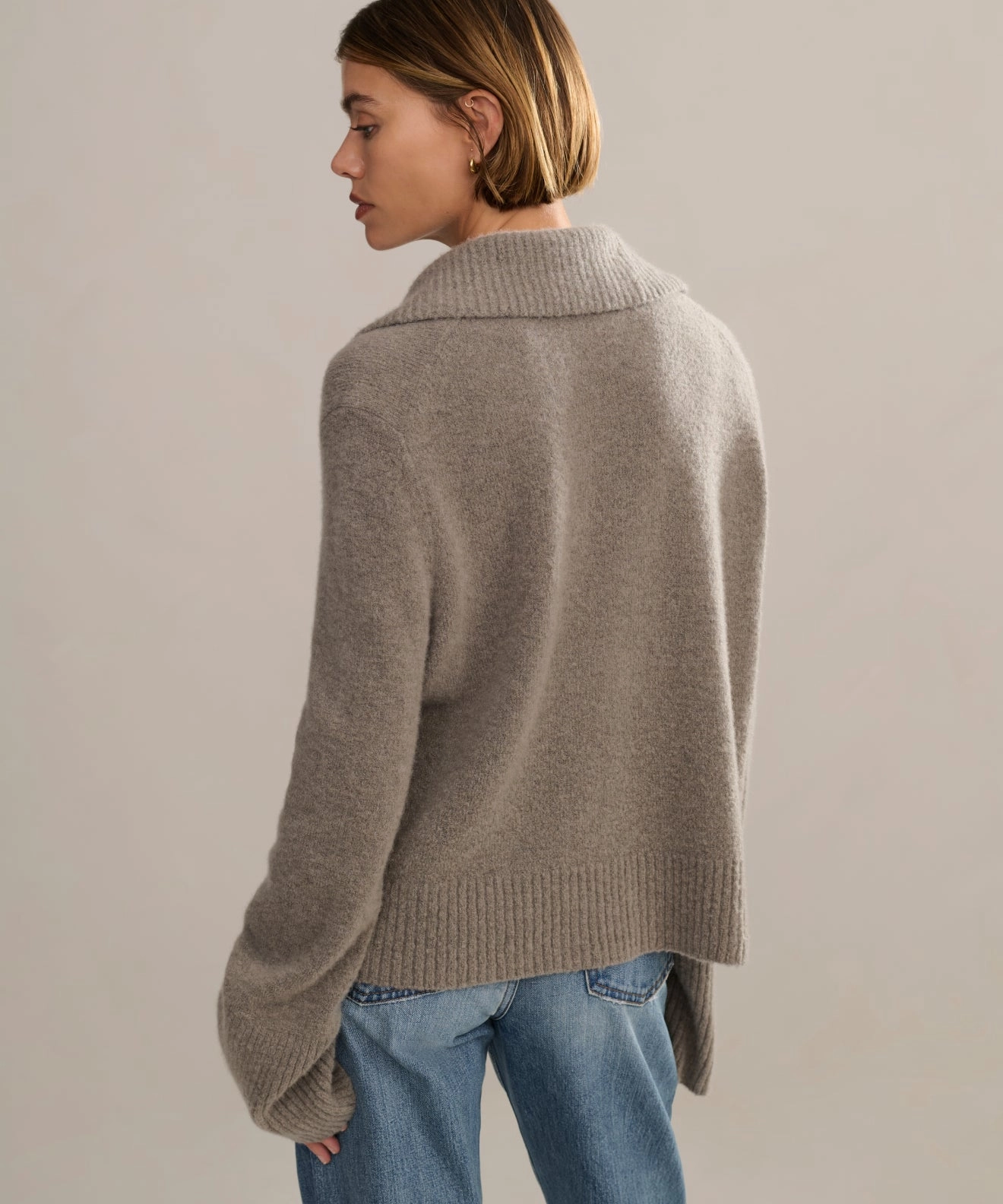 Plush Inner Lining Quick Fit Stretch Cashmere Stevie Polo