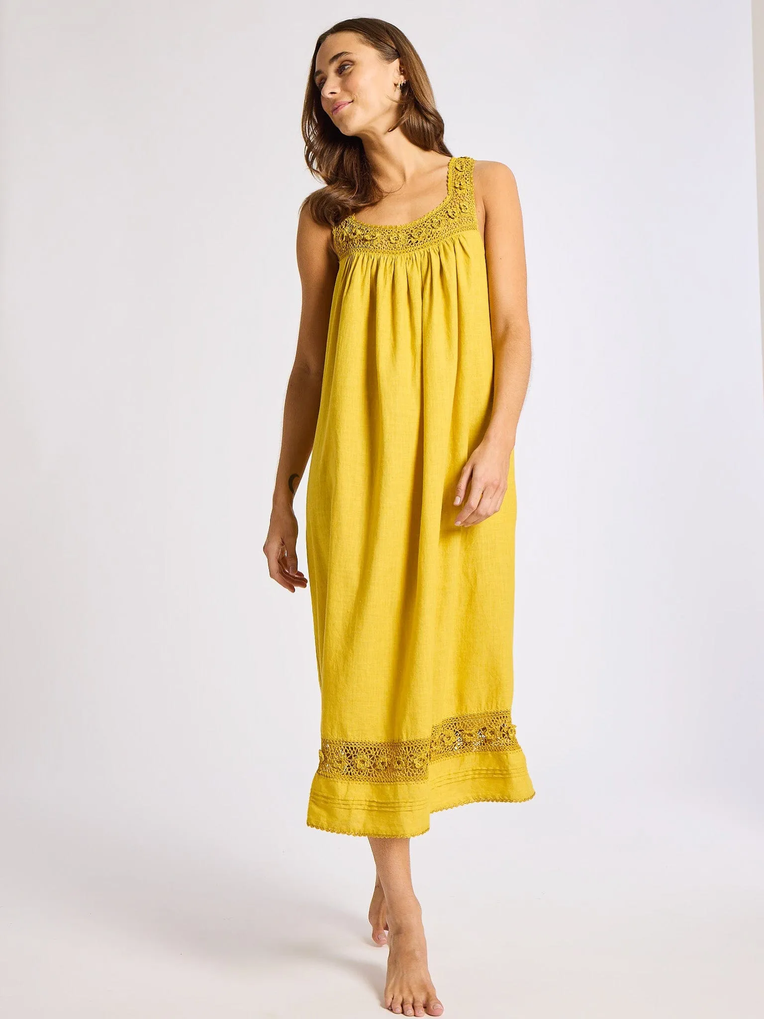 Office Friendly Adelia Dress in Marigold