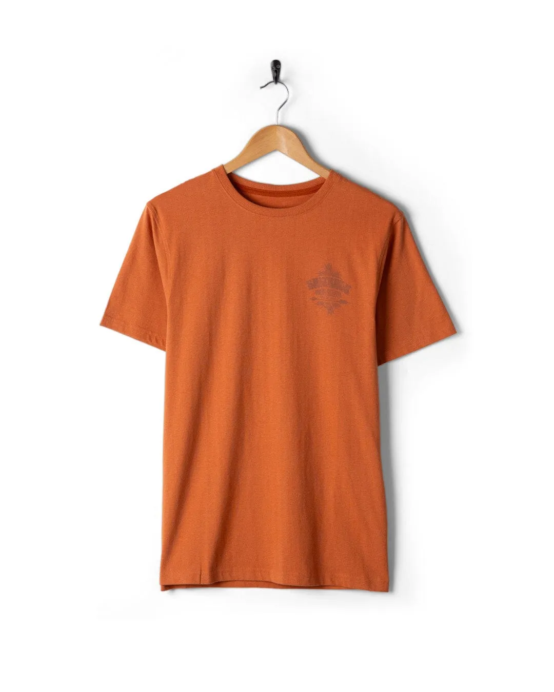 Sleek Performance Wear Comfort and Ease Wave Chaser - Mens Short Sleeve T-Shirt - Orange