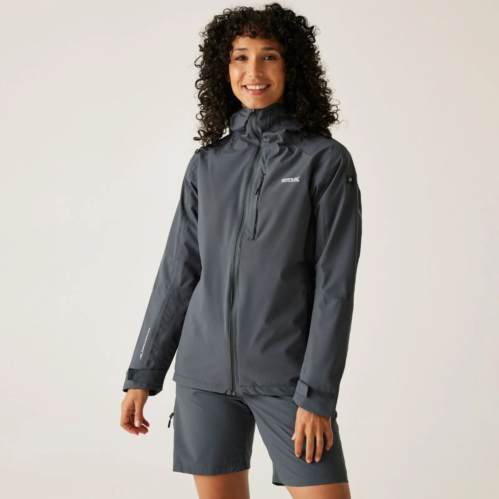 Regatta Womens Birchdale II Waterproof Jacket Rubberized Edging Odor Resistant Coating