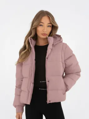 Multiway Puffer Coat 2 - Pink Eco Friendly Coatings