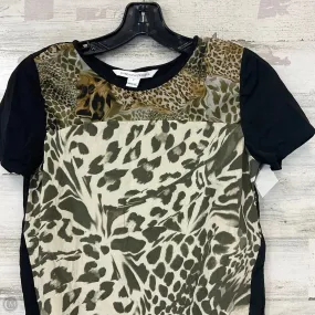 Quick Slip Top Short Sleeve Designer By Diane Von Furstenberg In Black, Size: Xs