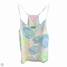 Top Sleeveless Designer By Lilly Pulitzer In Blue & Green, Size: S Microfiber Technology Warm Fabric