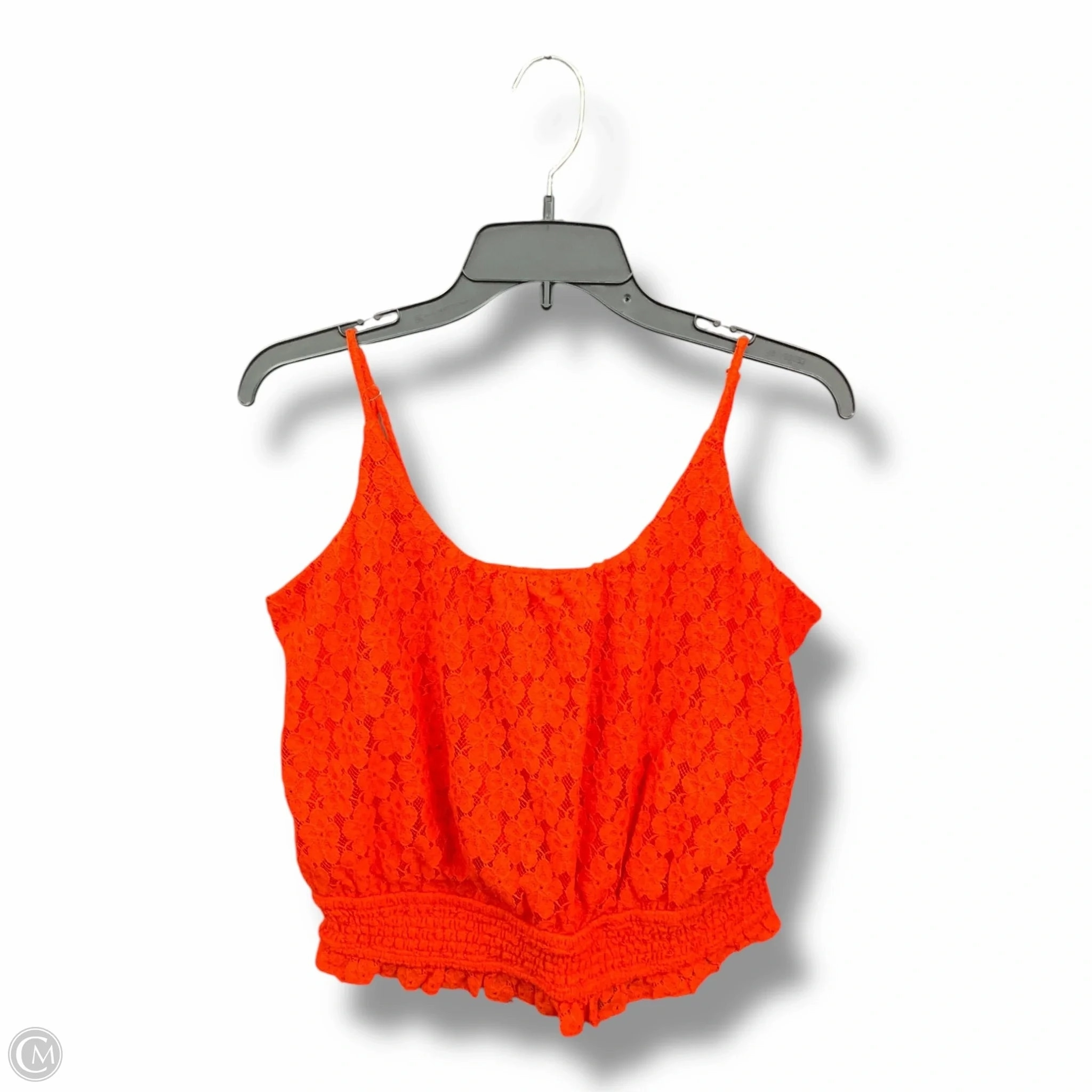 Top Sleeveless By Clothes Mentor In Orange, Size: L Reinforced Buttonholes