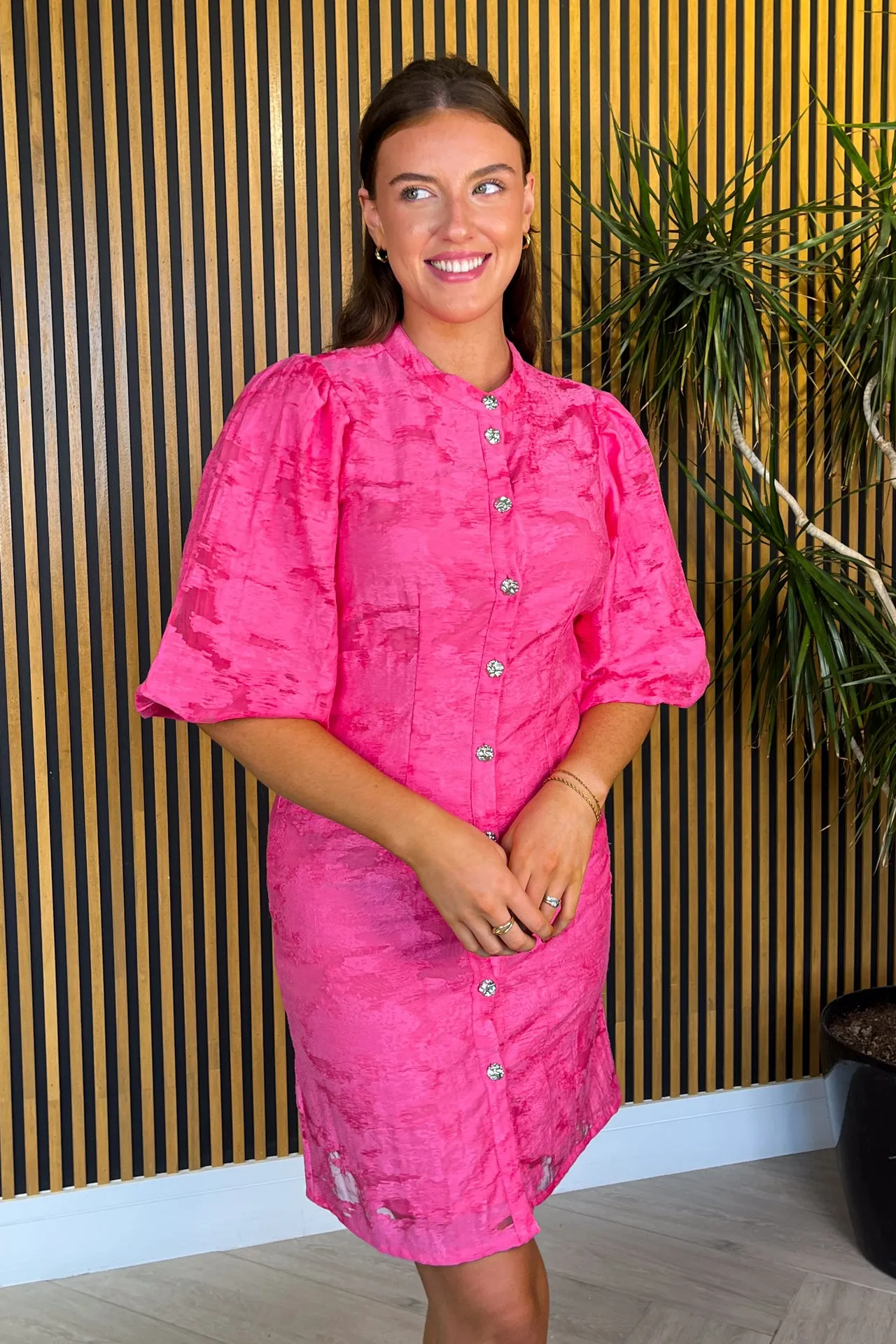 All Inclusive Everyday Look Agga Sangria Sunset Jacquard Dress