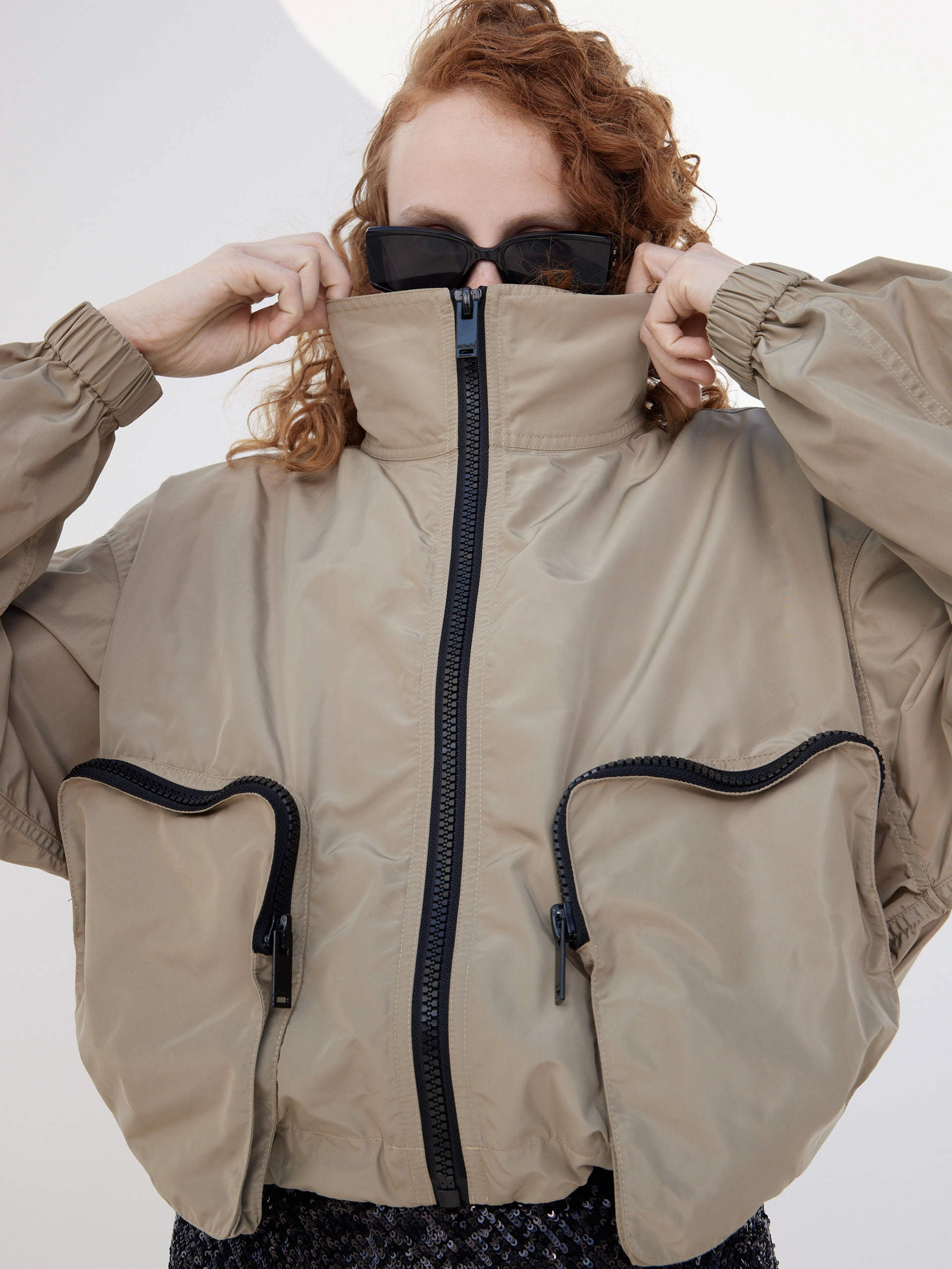 Contrast Cropped Jacket All Day Comfort Fit