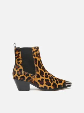 Alana Leather Chelsea Bootie Shock Absorbing Rainy Day Commuter Open Toe