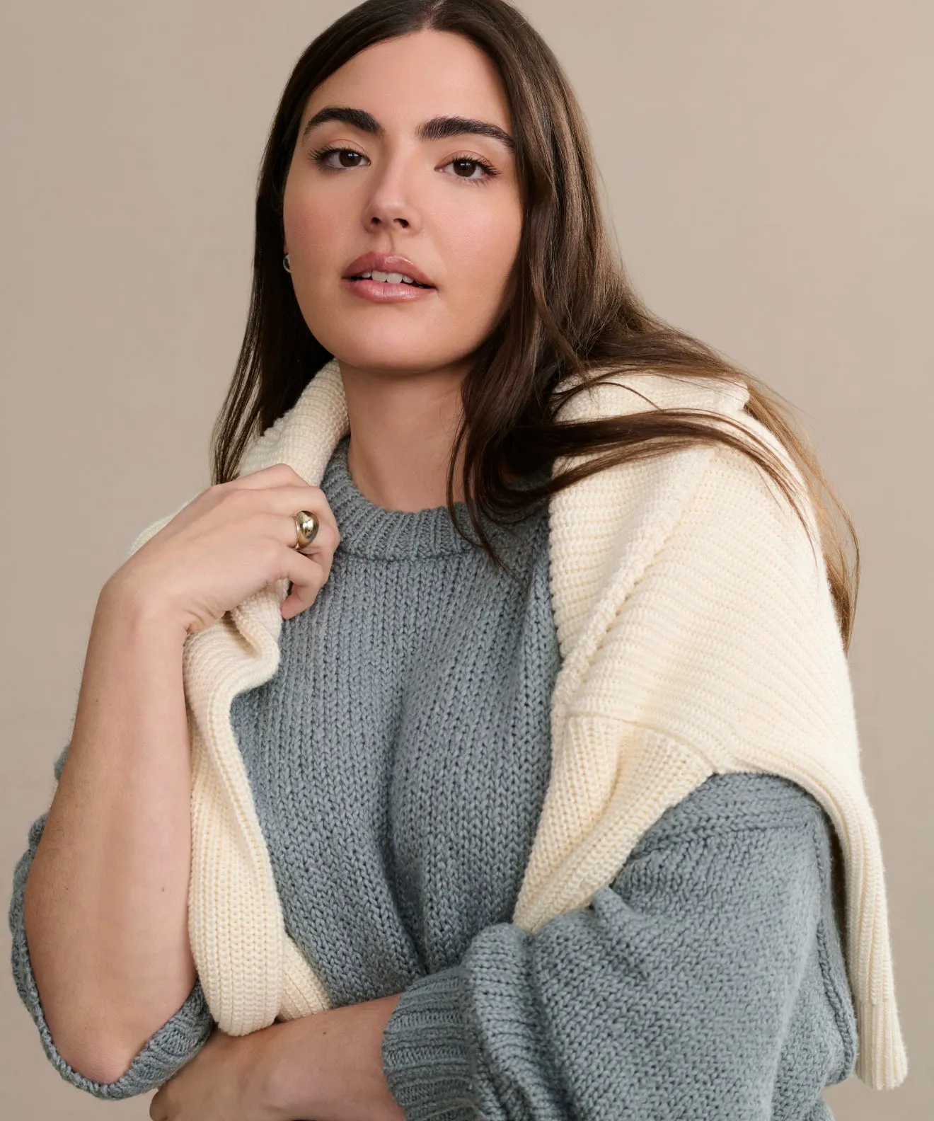 Perfect Fit Cozy Design Foster Cotton Sweater