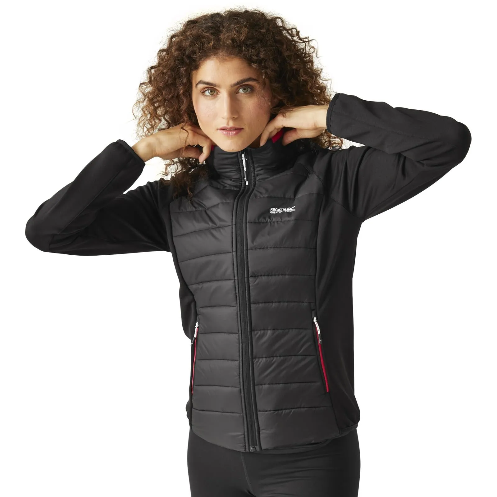 Camo Print Regatta Womens Clumber V Hybrid Jacket