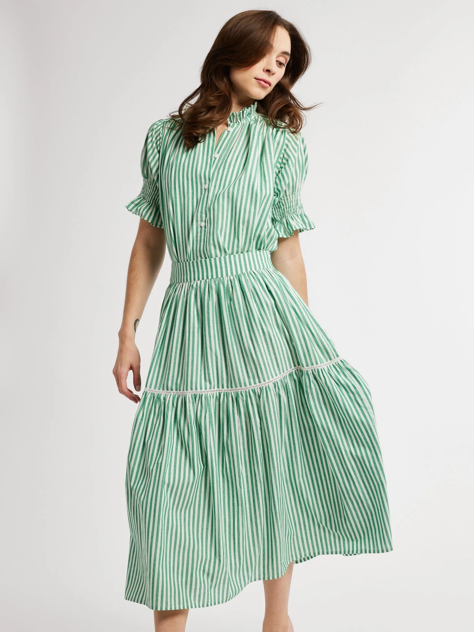Betty Skirt in Kelly Stripe Simple looks