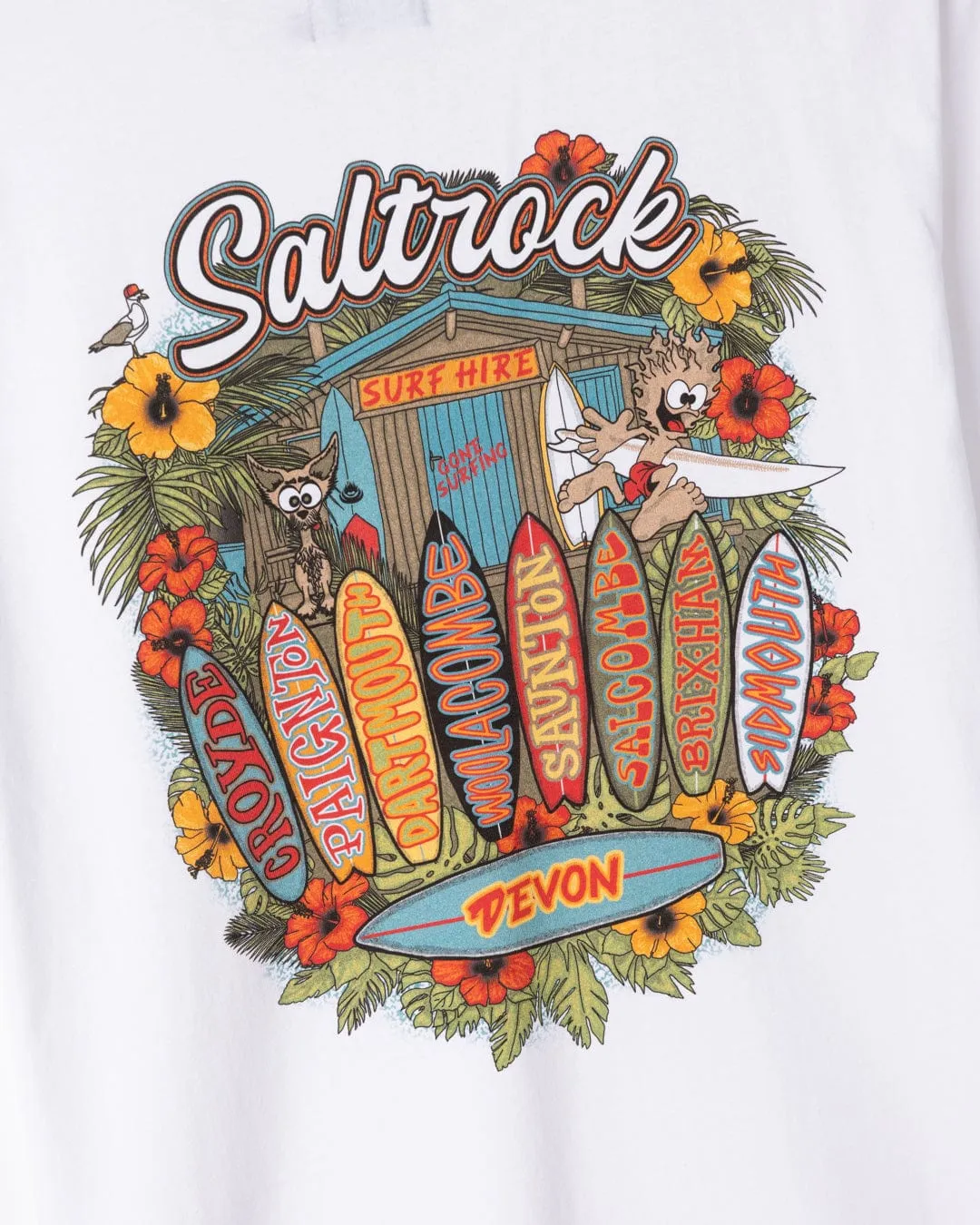 budget-friendly Surf Shack Devon - Mens T-Shirt - White