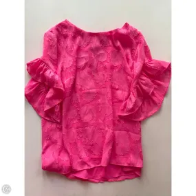 Functional Wearable Top Short Sleeve Designer By Lilly Pulitzer In Pink, Size: Xs