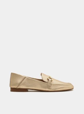 Celebrate Day Emma Gold Leather Loafer