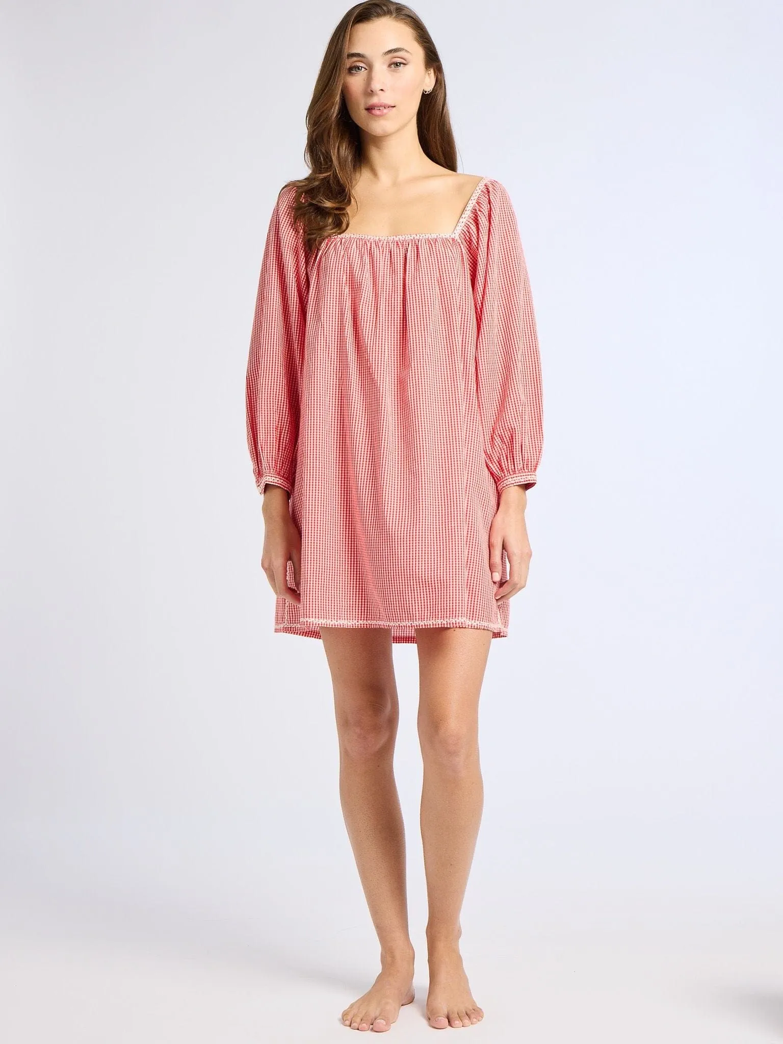 Alma Dress in Red Gingham Perfect Wearable Brunch Glow
