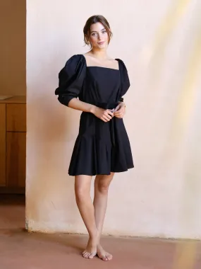Anais Dress in Black Trend Fit Edge Detail