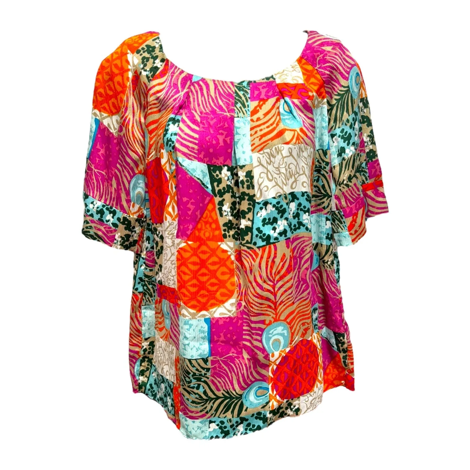 Lightweight Style Keating Silk Blouse Designer By Lilly Pulitzer In Multi-colored, Size: 6