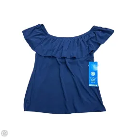 Top Short Sleeve Designer By Lilly Pulitzer In Navy, Size: S Comfy Casual Wear School spirit