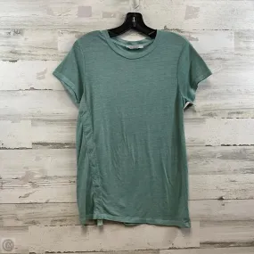 Streetwear Style Top Short Sleeve Designer By All Saints In Green, Size: S