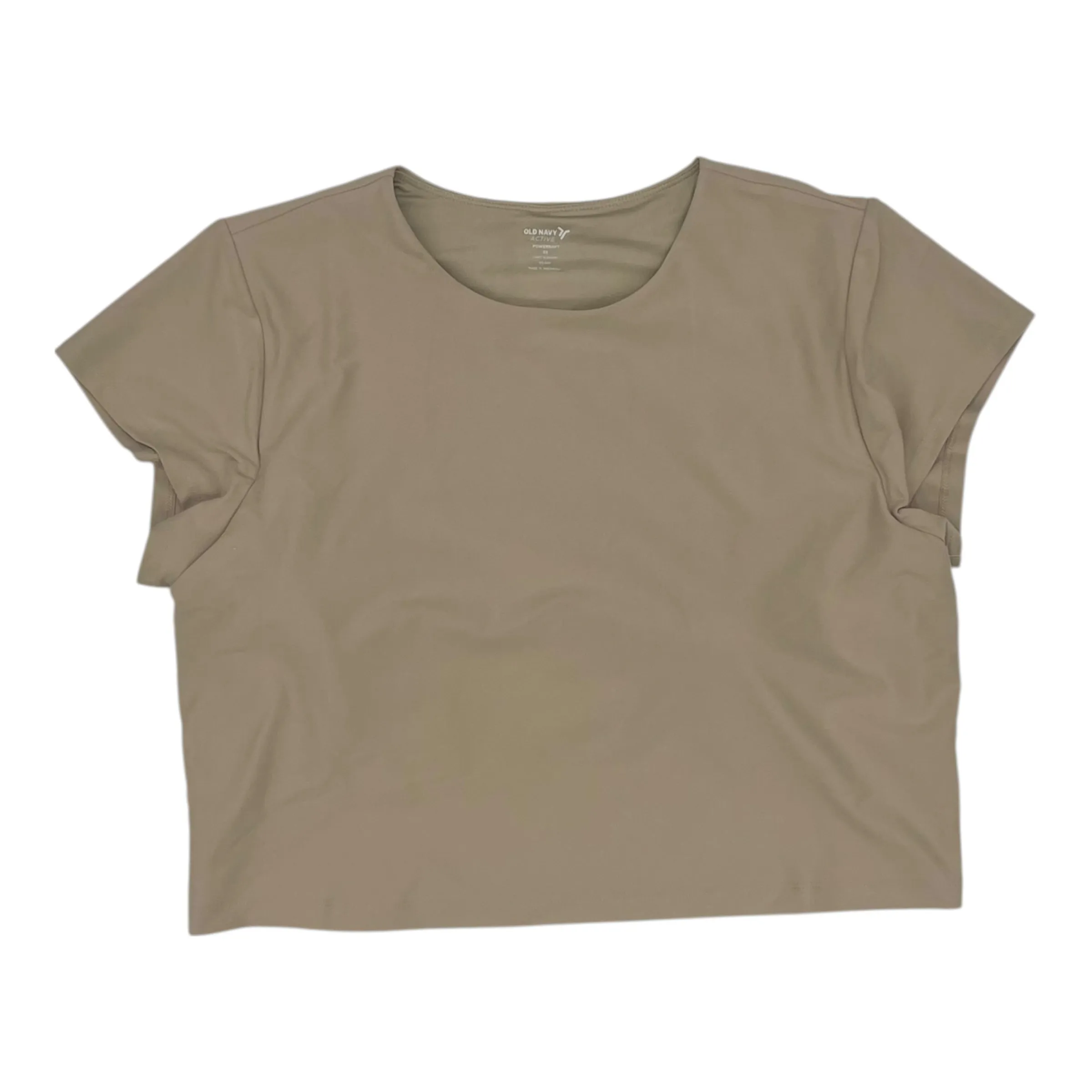 NoSlipGripperBand HighDensity Weave ATHLETIC TOP SS by OLD NAVY in TAN, Size:2X