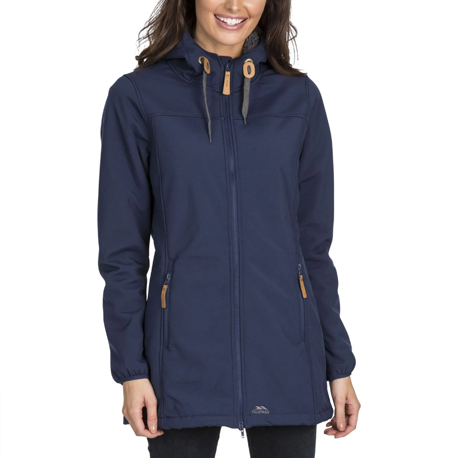 Fit For Travel Trespass Womens Kristen Softshell Waterproof Jacket - Navy - S