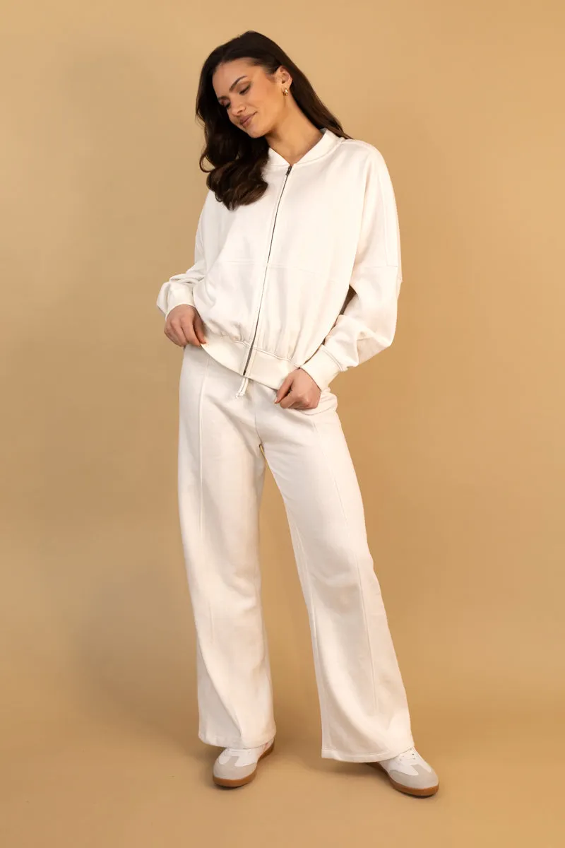 Zuri Wide Leg Tracksuit Bottoms ReinforcedSeams No Ride-Up