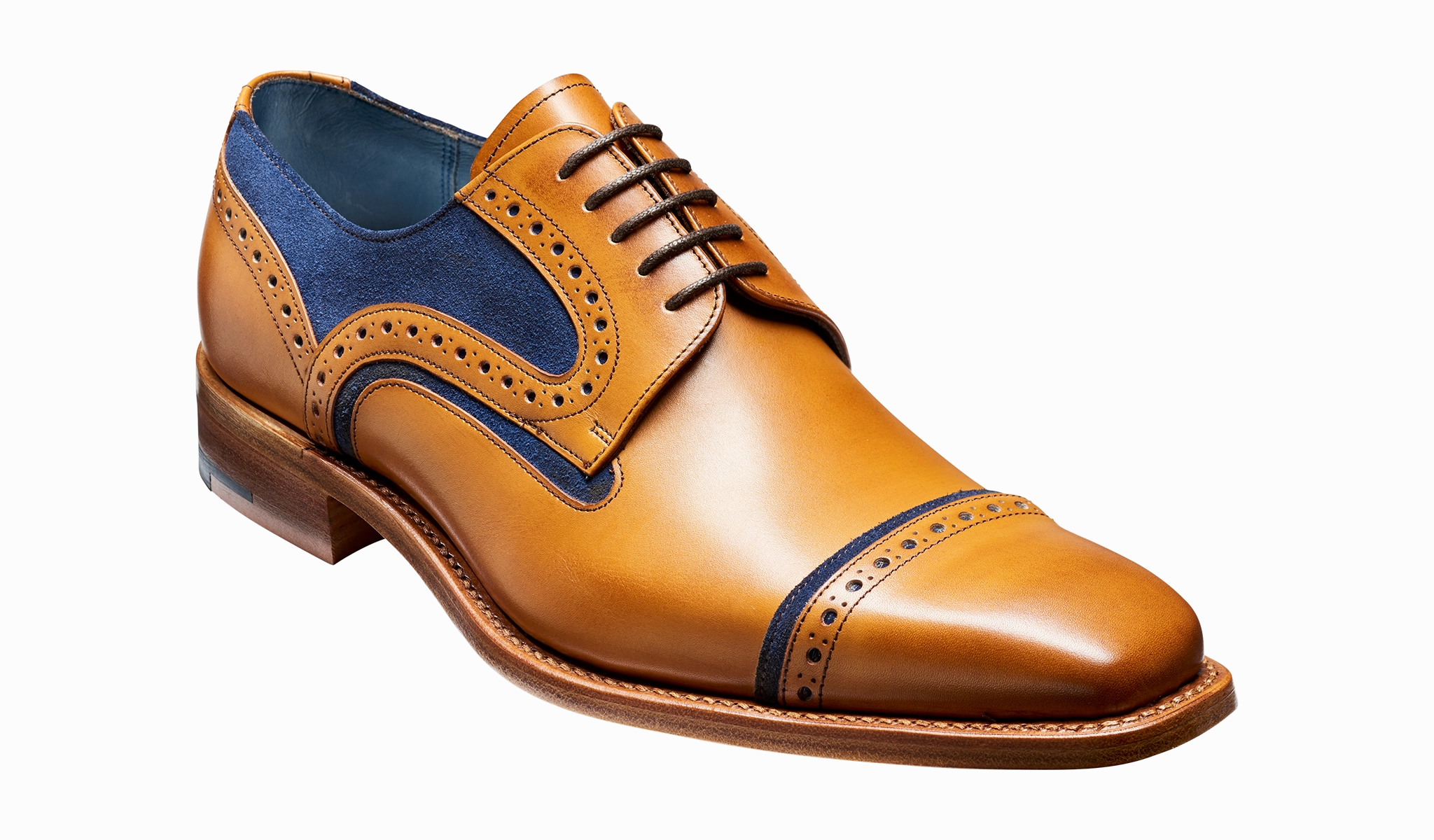 Simple Profile Classic Edge Haig - Cedar Calf / Blue Suede