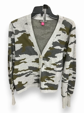 Cardigan By Vince Camuto In Camouflage Print, Size: S High Stretch Fabric