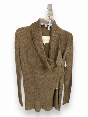 FlexibleElasticatedEdging Sweater Cardigan By Rachel Roy In Brown, Size: M
