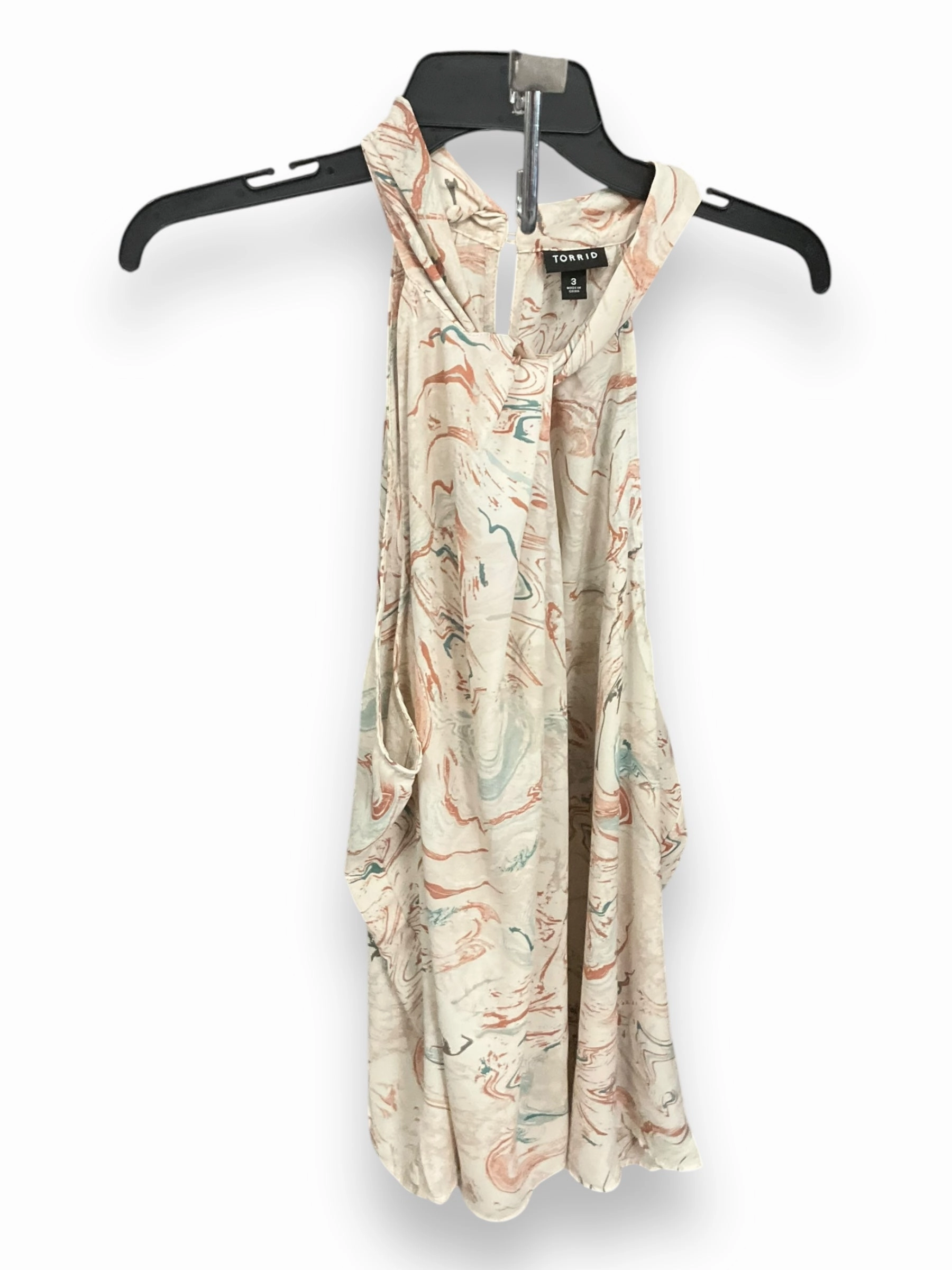 EasyCare Fabric Top Sleeveless By Torrid In Multi-colored, Size: 3x