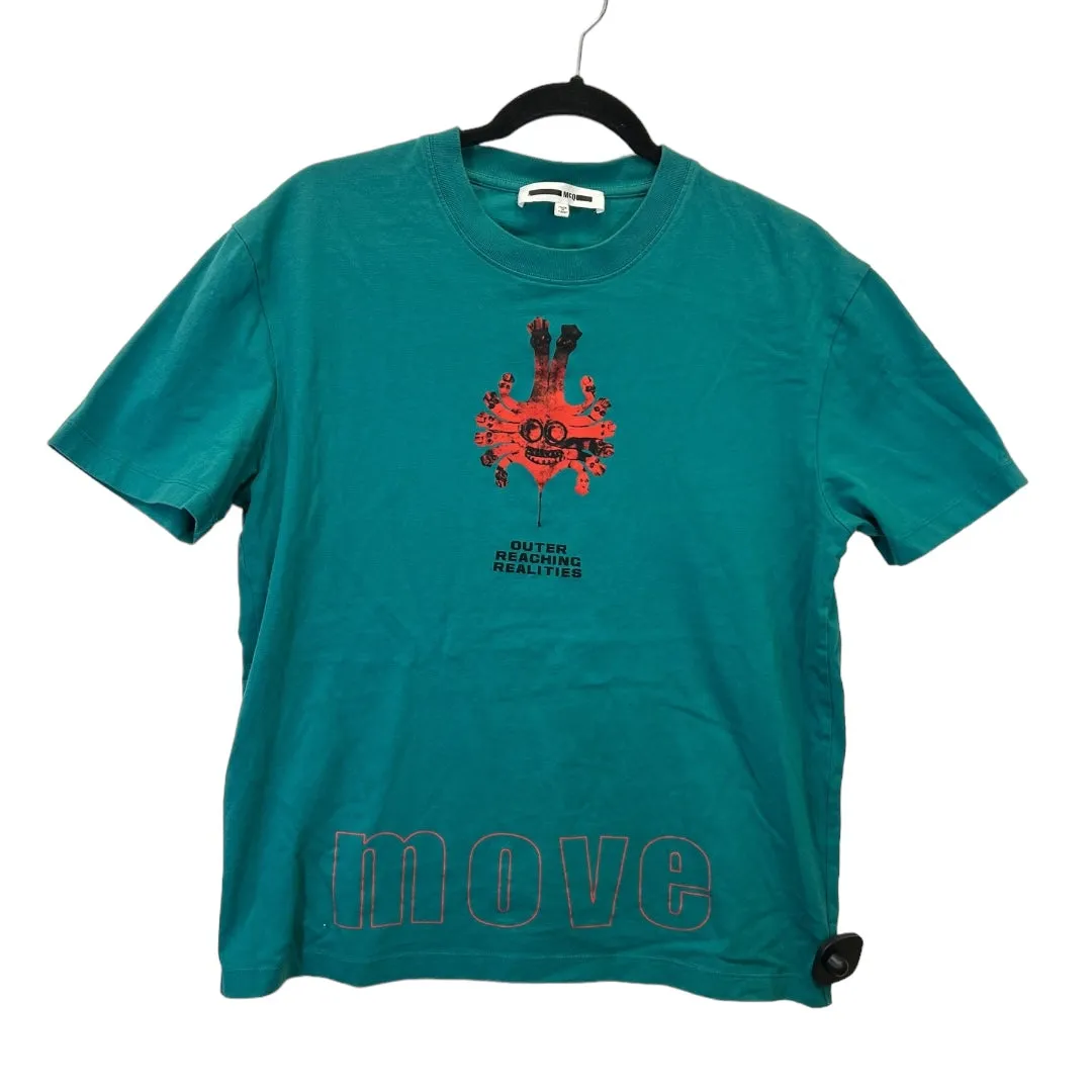 Sporty Layer Look Top Short Sleeve Luxury Designer By Alexander Mcqueen  Size: S