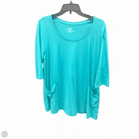 Tunic Short Sleeve By Pure Jill In Teal, Size: M MoistureWickingMaterial Hypoallergenic Inner Layer