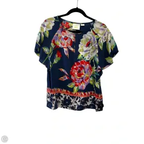 Top Short Sleeve Designer By Maeve In Floral Print, Size: Xs Performance Wear Fit