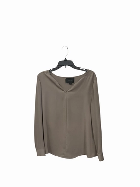 Top Long Sleeve By Clothes Mentor In Taupe, Size: M Casual Button-Down