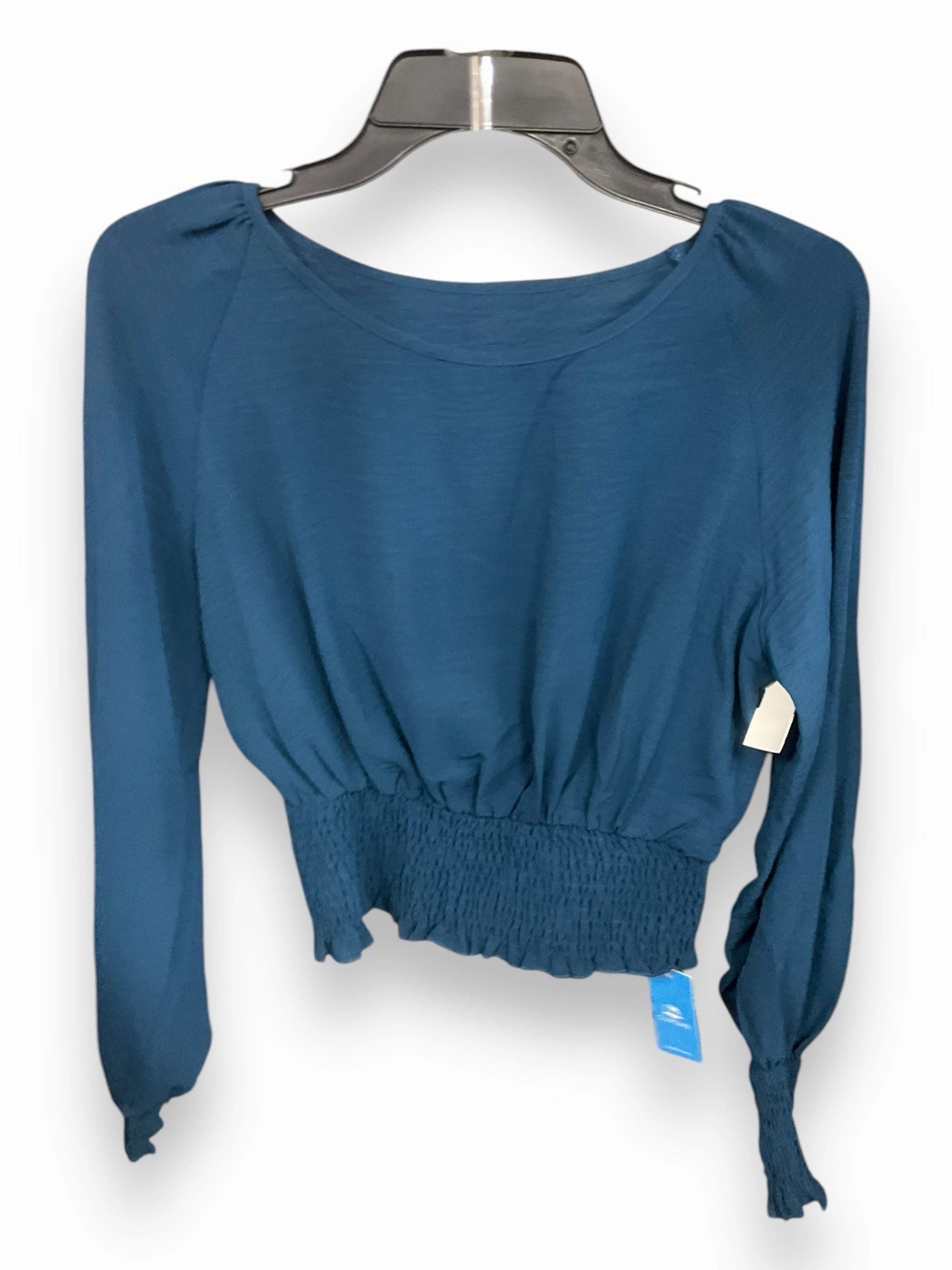 Relaxed Sweatshirt Top Long Sleeve By Cupshe In Teal, Size: S