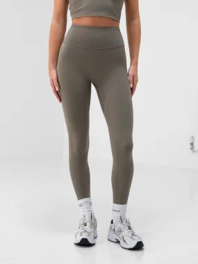 Squat Proof Morning Stretch Apex Pro Compression Leggings - Safari Green