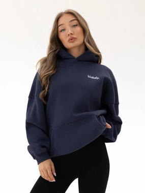 Sami Oversized Hoodie - True Navy Weekend Style