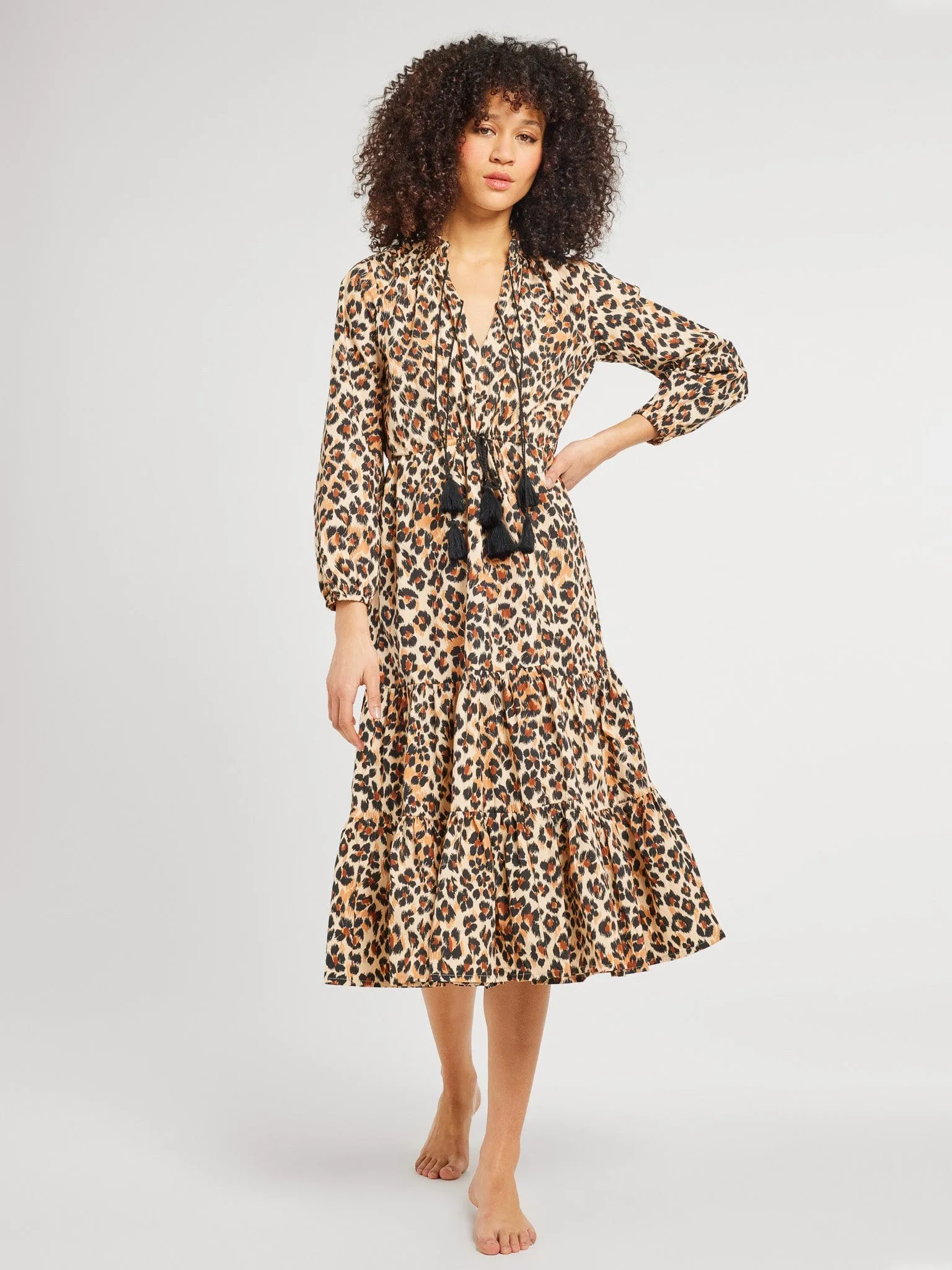 Office Layer Move Free Astrid Dress in Cheetah