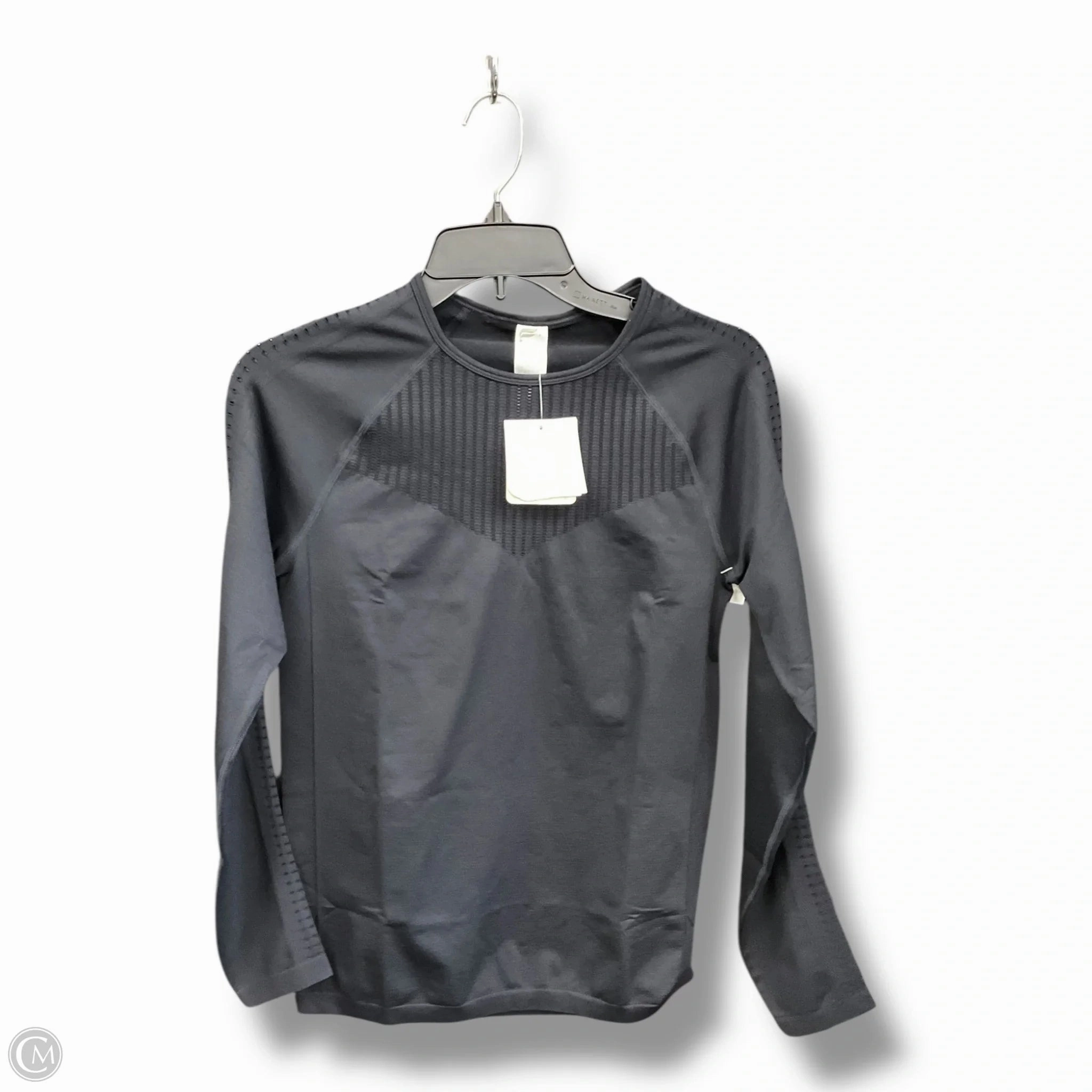 Athletic Top Long Sleeve Collar By Fabletics In Black, Size: M Warm Layer
